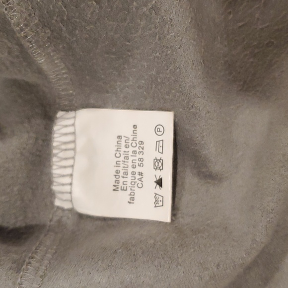 Microsuede Grey Lace up Halter Top - Picture 5 of 6